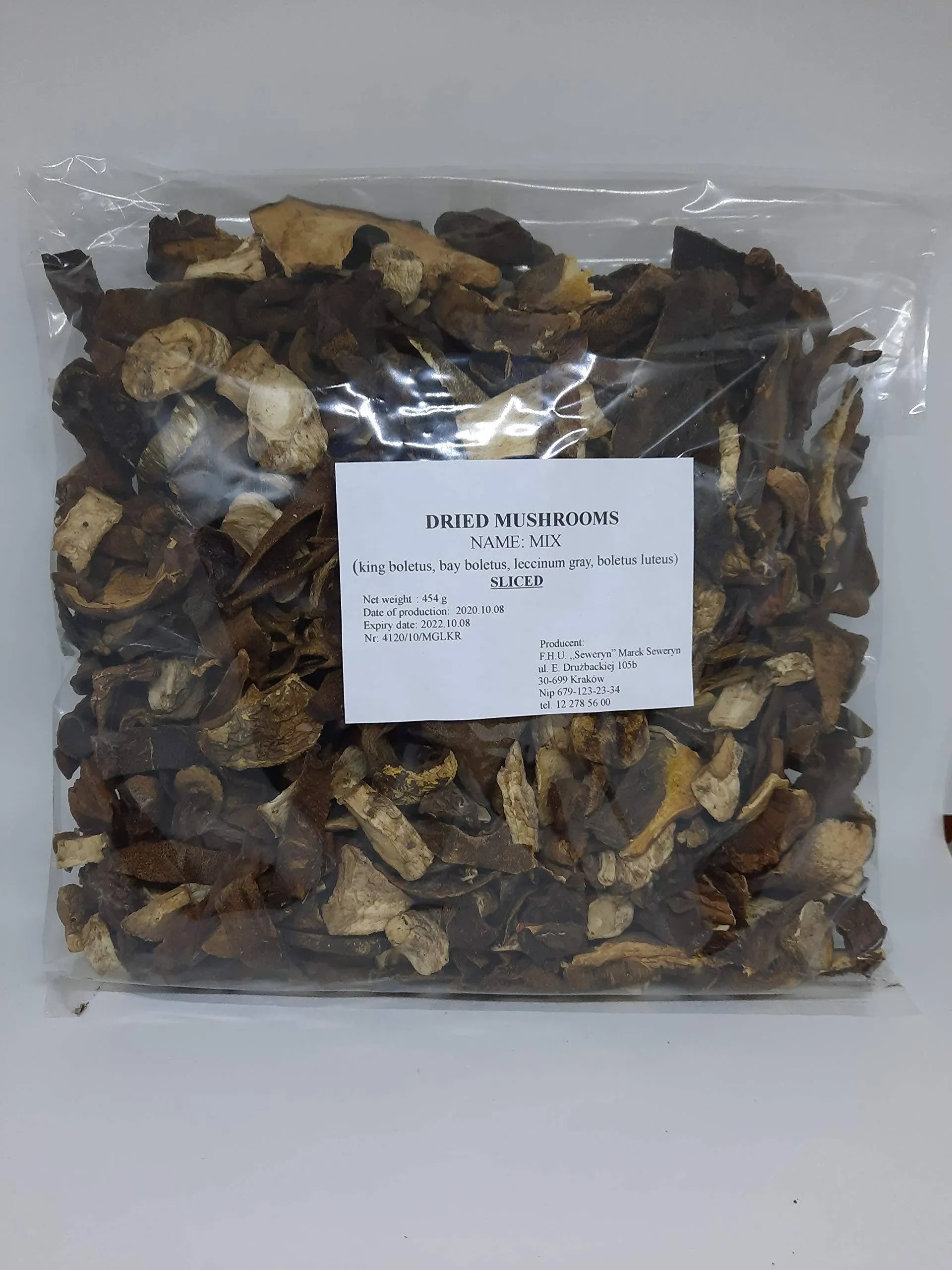 Seweryn Dried Mushrooms Polish Forest Mix (Sliced) 1lb