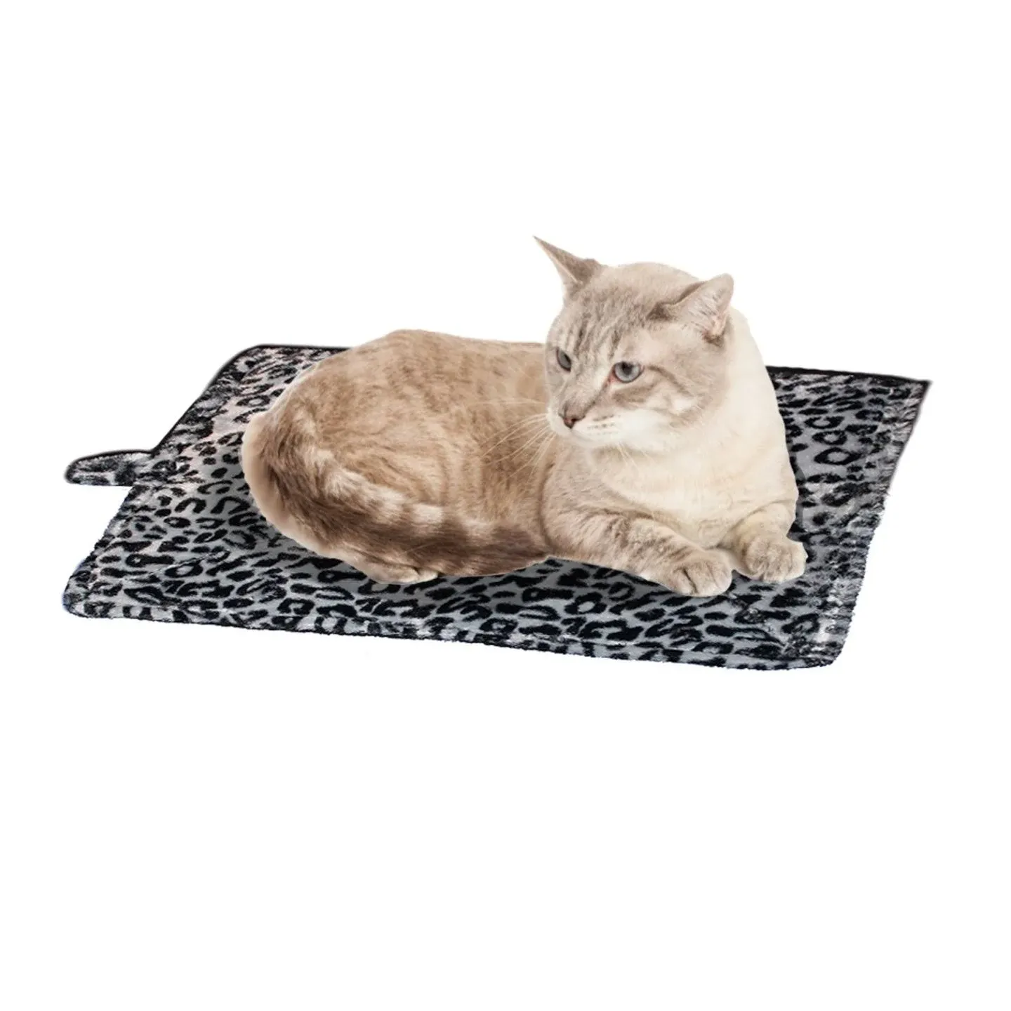 Purrfect Thermal Cat Bed Cat Mat Leapord Prints Gray Leopard