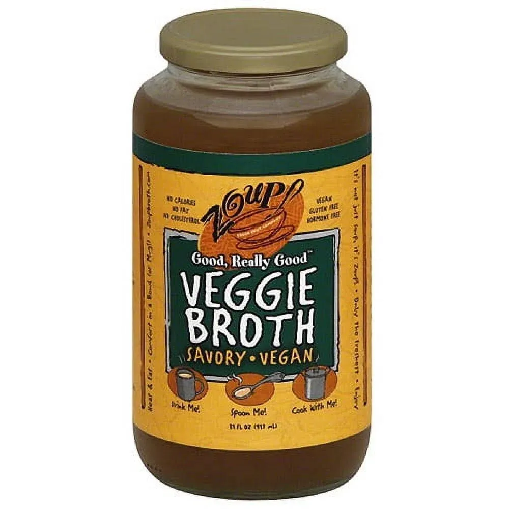 Zoup! Good, Really Good Veggie Broth, 31 fl oz, (Pack of 6)