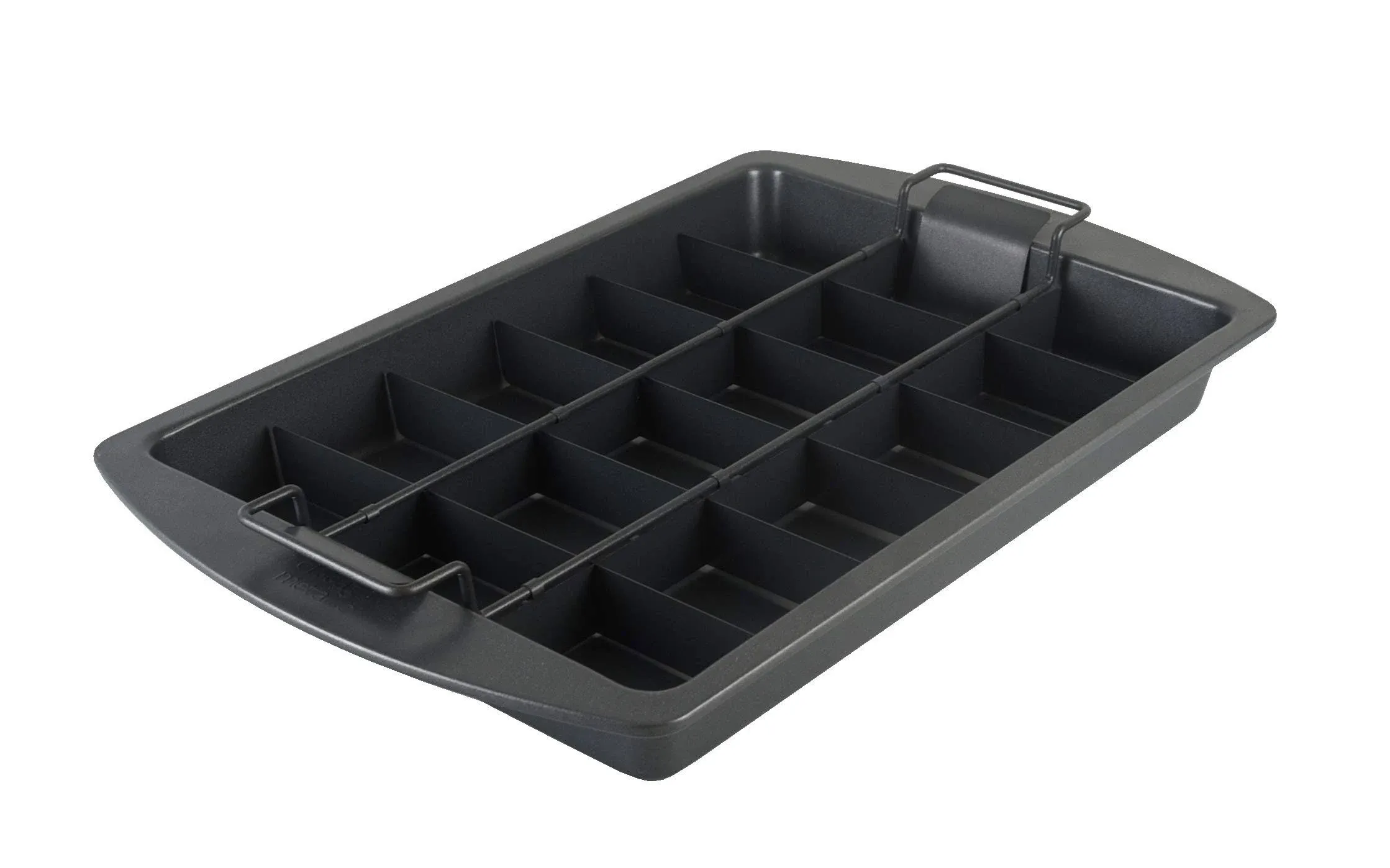 Professional Slice Solutions Brownie Pan, 9-Inch-by-13-I<wbr/>nch - , Dark Gray