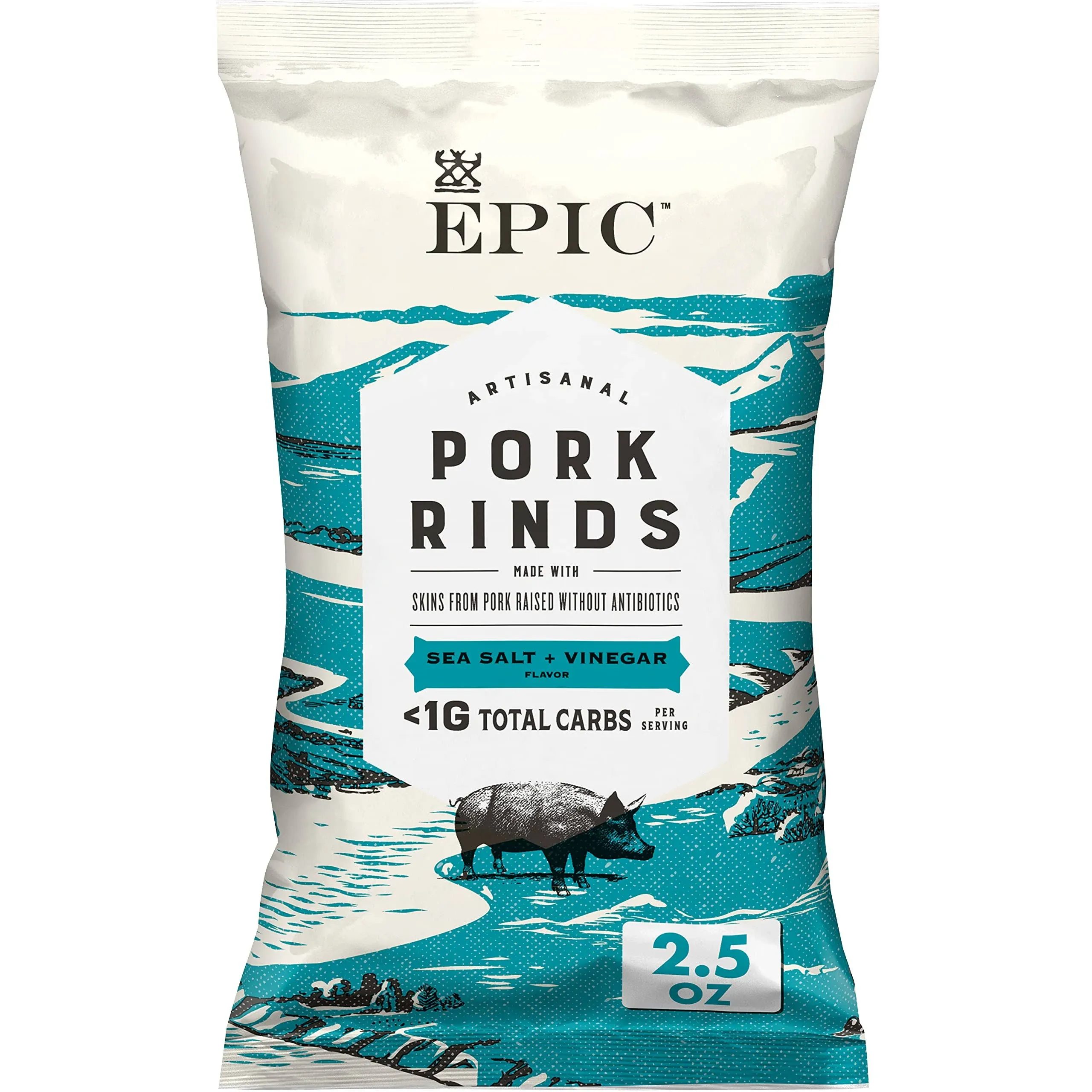 Epic Chili Lime Oven Baked Pork Rinds, Keto Friendly, Paleo Friendly, 2.5 oz (Pack of 12)