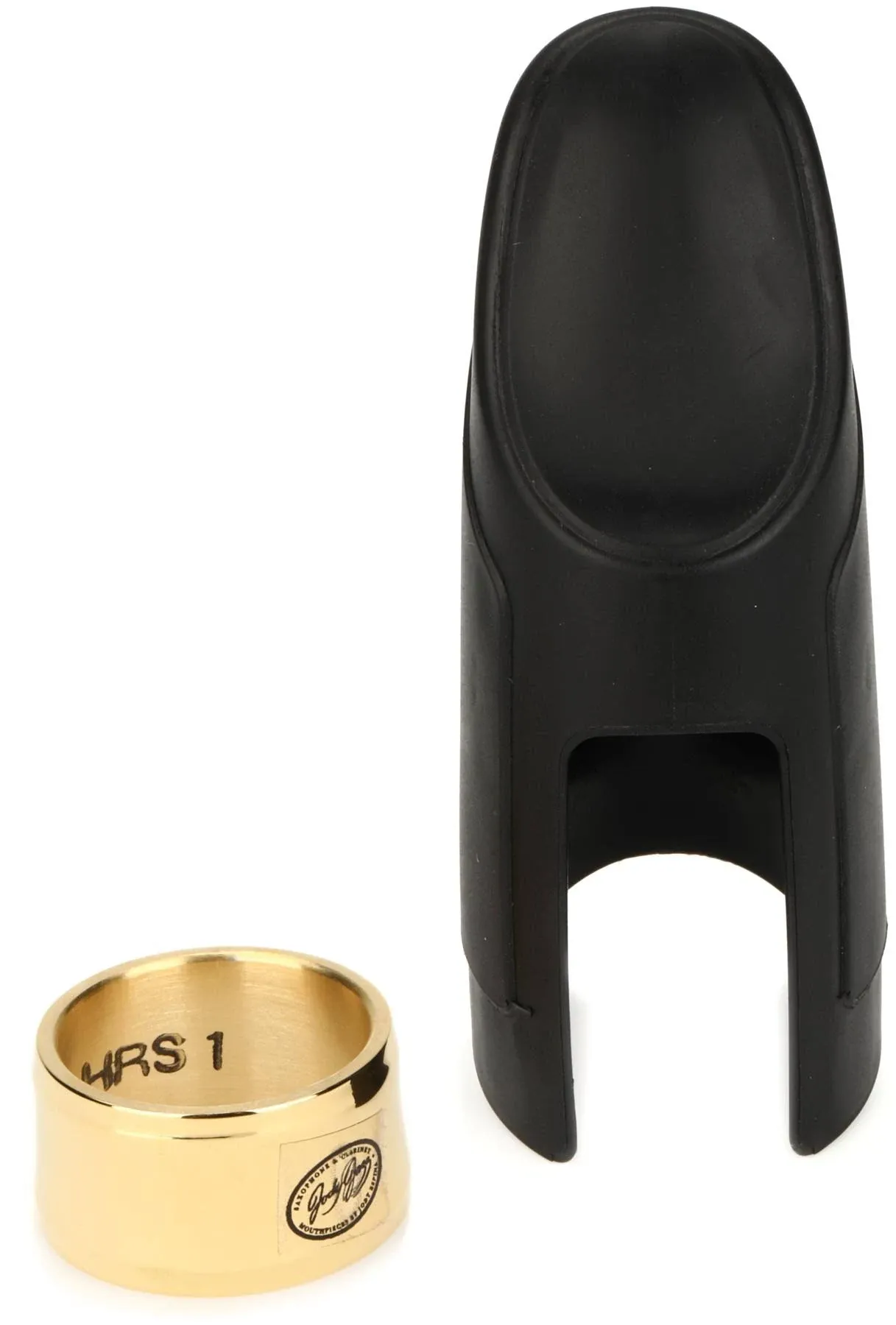 Jodyjazz Ma1s Plus Power Ring Ligature With Cap For Metal Alto Saxophone Mouthpiece - Silver-Plated