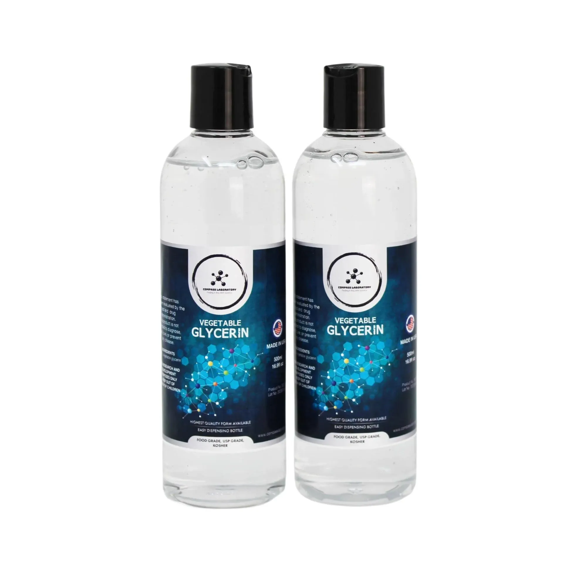 Vegetable Glycerin 2 Pack | 500mL by Compass Laboratory