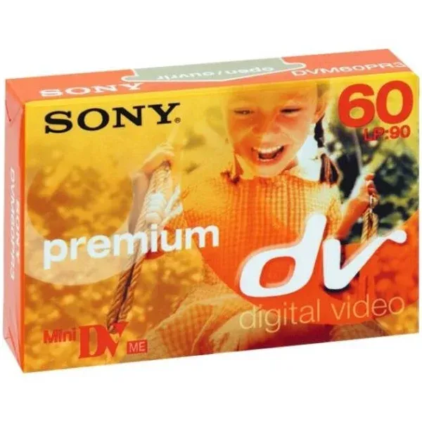 Sony Premium Mini DV 60 Minute Digital Video Cassette Tape