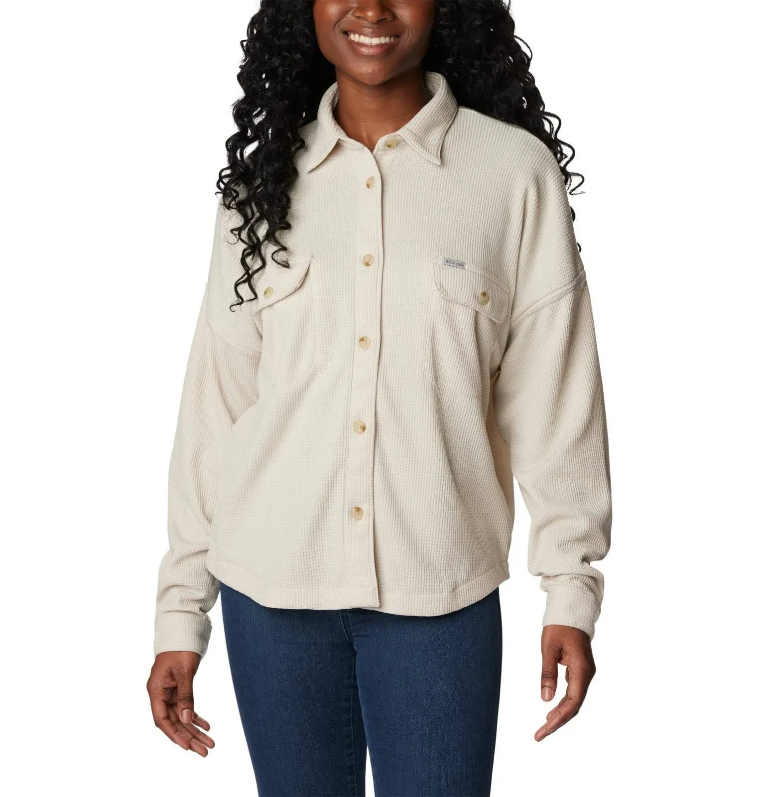 Columbia Women's Holly Hideaway Waffle Shirt Jacket