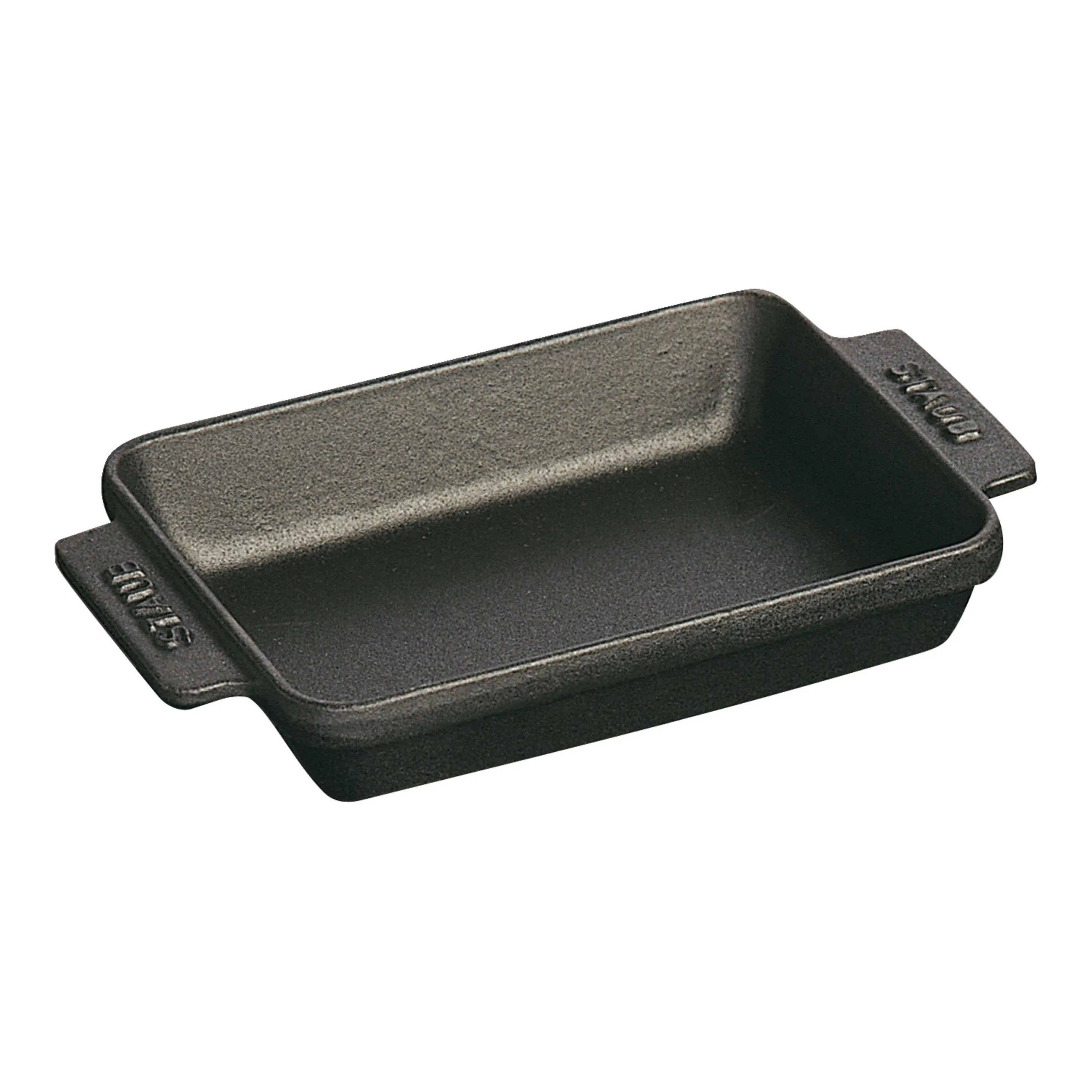 Staub Cast Iron 5.75-inch x 4.5-inch Mini Rectangular Baker - Matte Black 