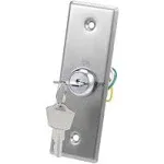 Uxcell Key Switch Lock On/Off Exit Door Lock Emergency Door Release DPST with 2 ...