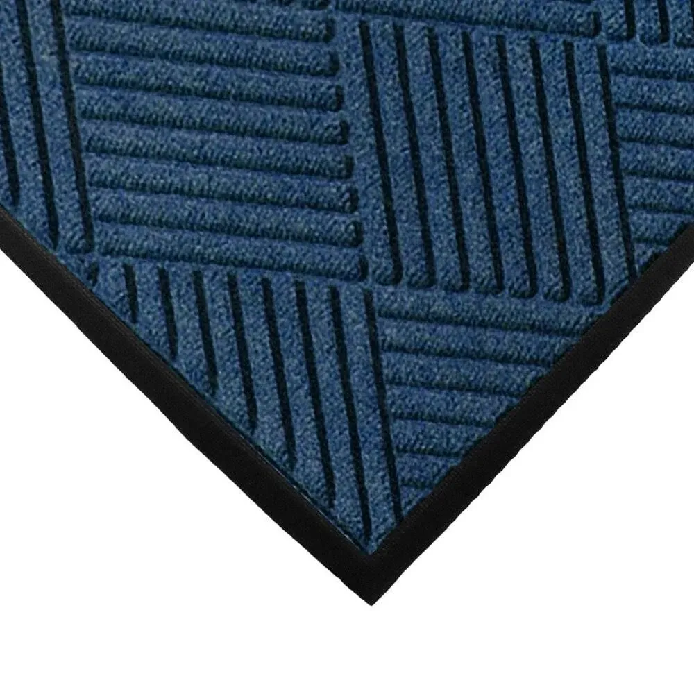 M+A Matting WaterHog Diamond | Commercial-Grade Entrance Mat with Rubber Border – Indoor/Outdoor, Quick Drying, Stain Resistant Door Mat (Charcoal, 4' x 6')