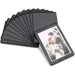 Juvale 15 Pack 4x6 Black Magnetic Picture Frames with Clear Cover