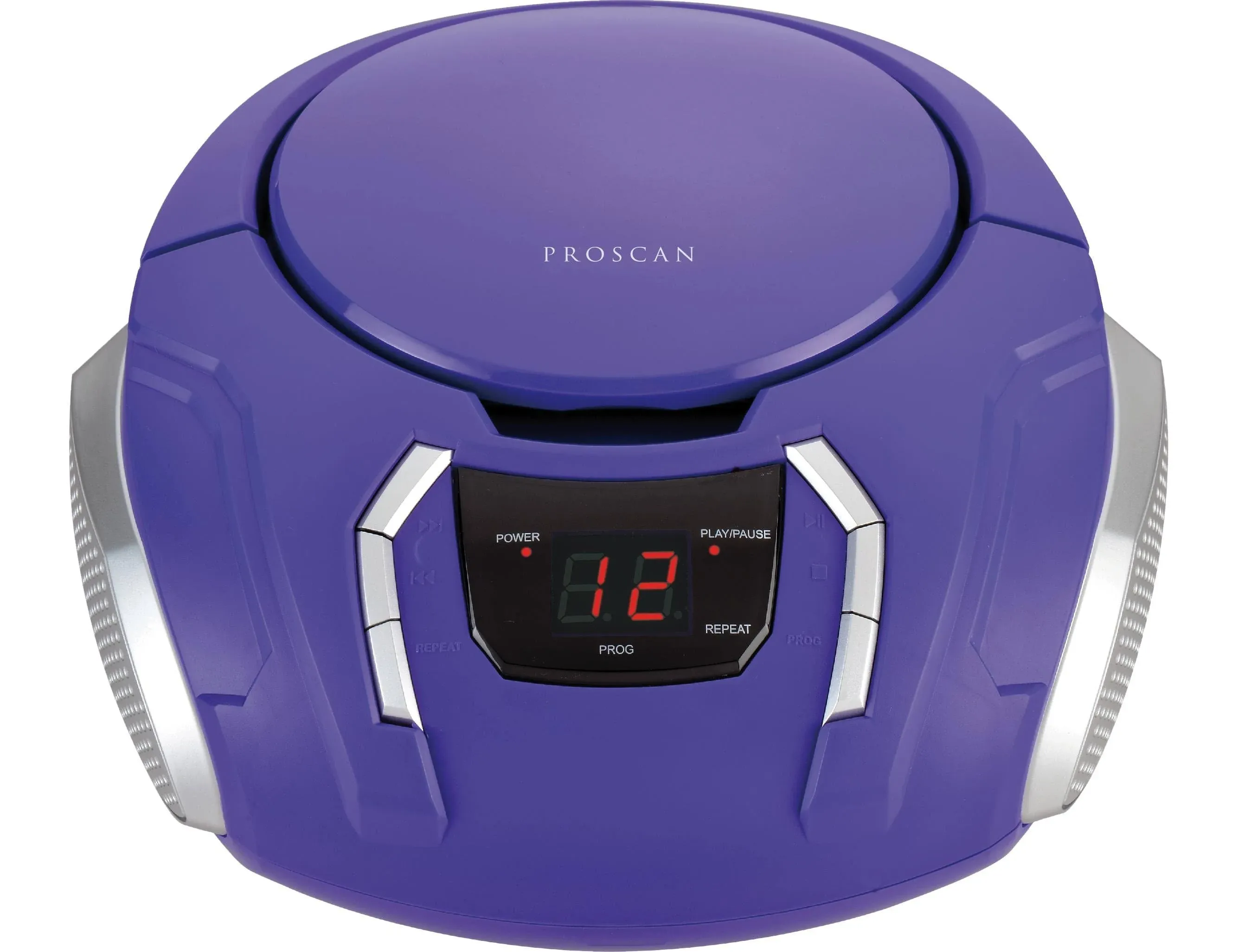 Proscan Portable CD Boombox w/ AM/FM Radio &amp; AUX Purple PRCD261-PURPLE