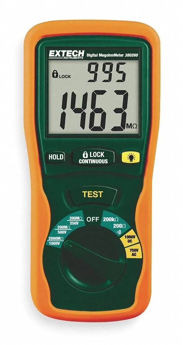 Extech 380260 - Autoranging Digital Megohmmeter