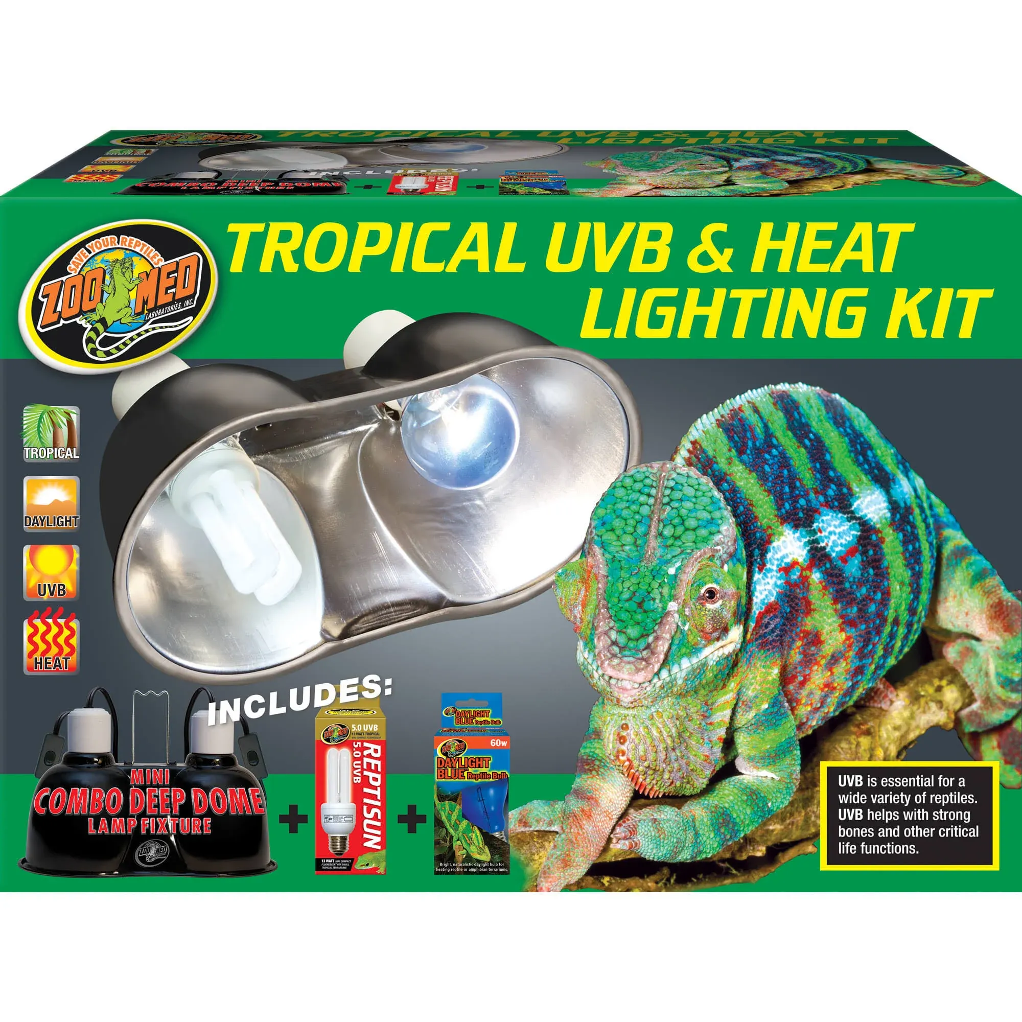 Zoo Med Tropical UVB Heat Lighting Kit