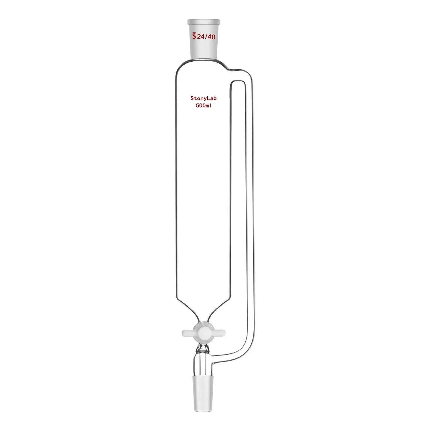 stonylab 500ml Pressure Equalizing Addition Funnel, Borosilicate Glass Droppi...