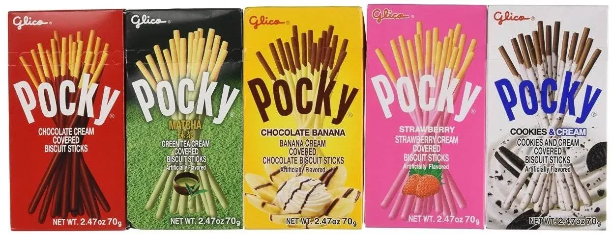 Pocky Biscuit Stick 5 Flavor Variety Pack