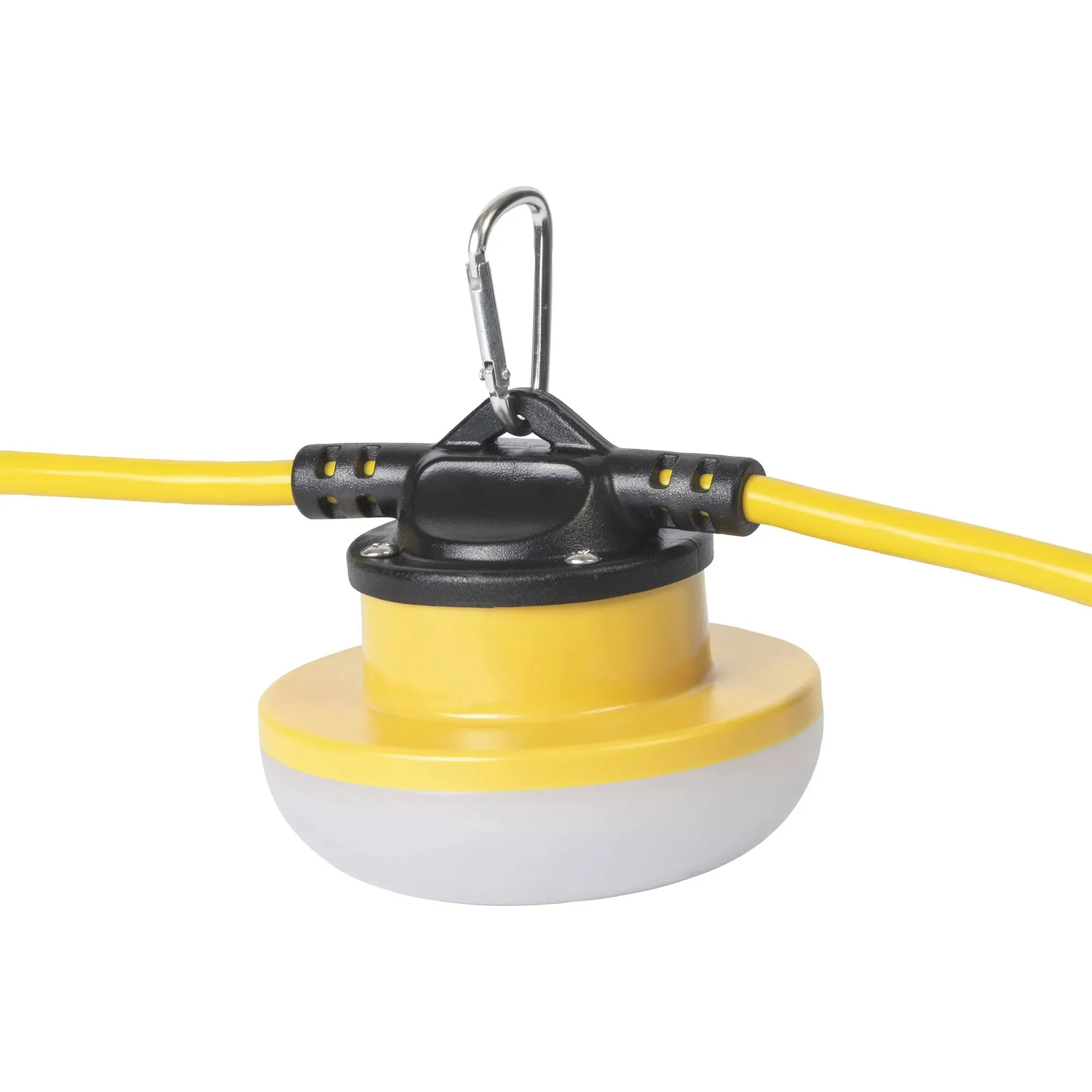 GL50182LED 50 Foot Temp Light Stringer Integrated LED Lights 18/2AWG 15A Male and Female Plugs 8,000 LUMENS, Yellow