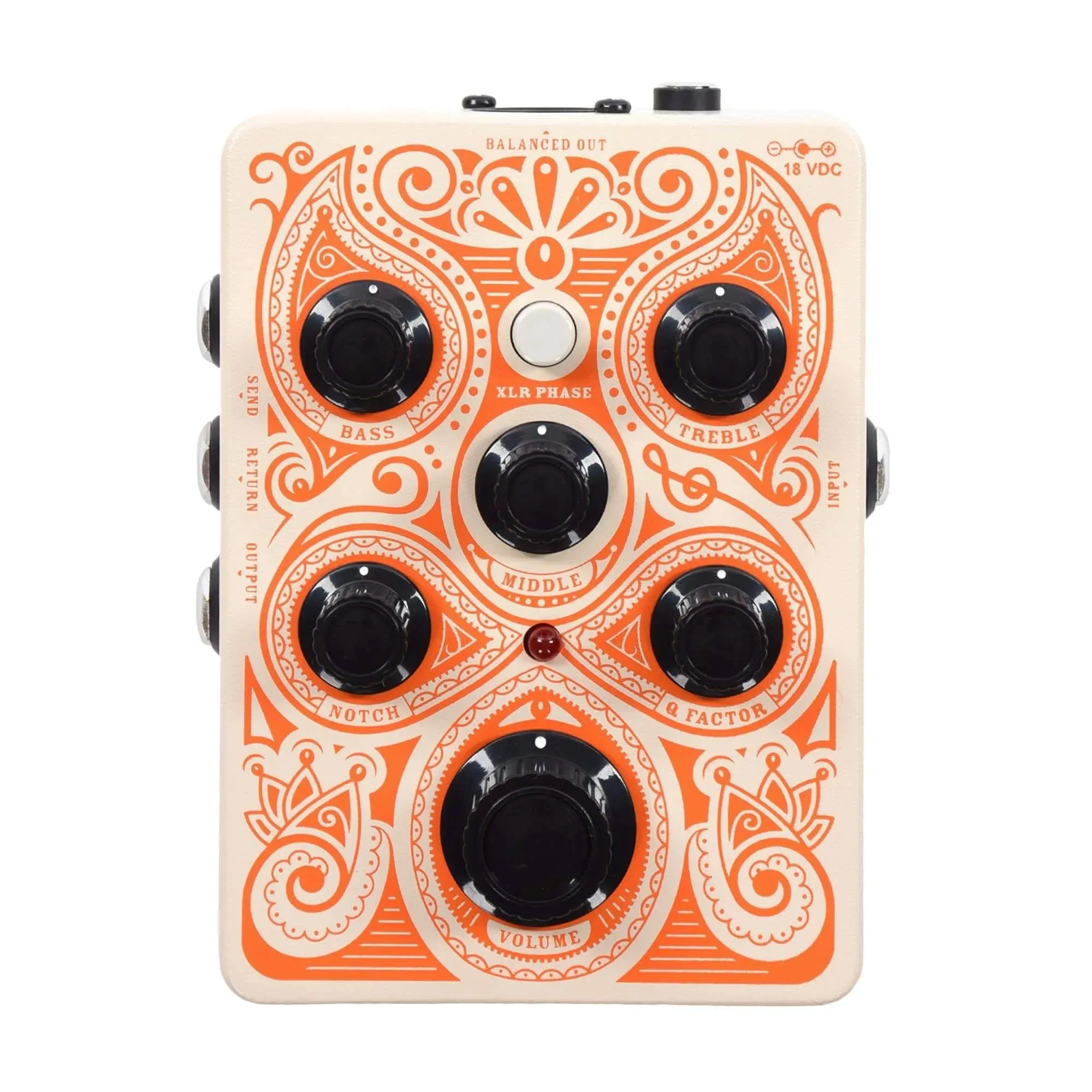 Brand New Orange Acoustic Guitar Pedal