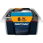 Rayovac Alkaline Batteries ,BATTERY,9V,8 Pro Pack