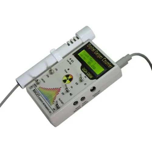 Geiger Counter - Digital - Professional - Model # GCA-06W External Wand Probe - NRC Certification Ready- 0.001 mR/hr Resolution - 1000 mR/hr Range