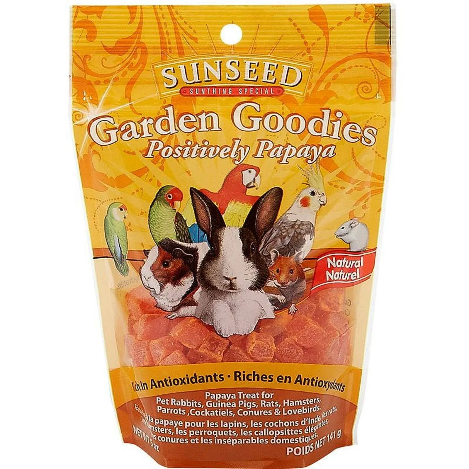 Sun Seed Company Bss33019 Garden Goodies Bird Treat, Positively Papaya, 5-Ounce