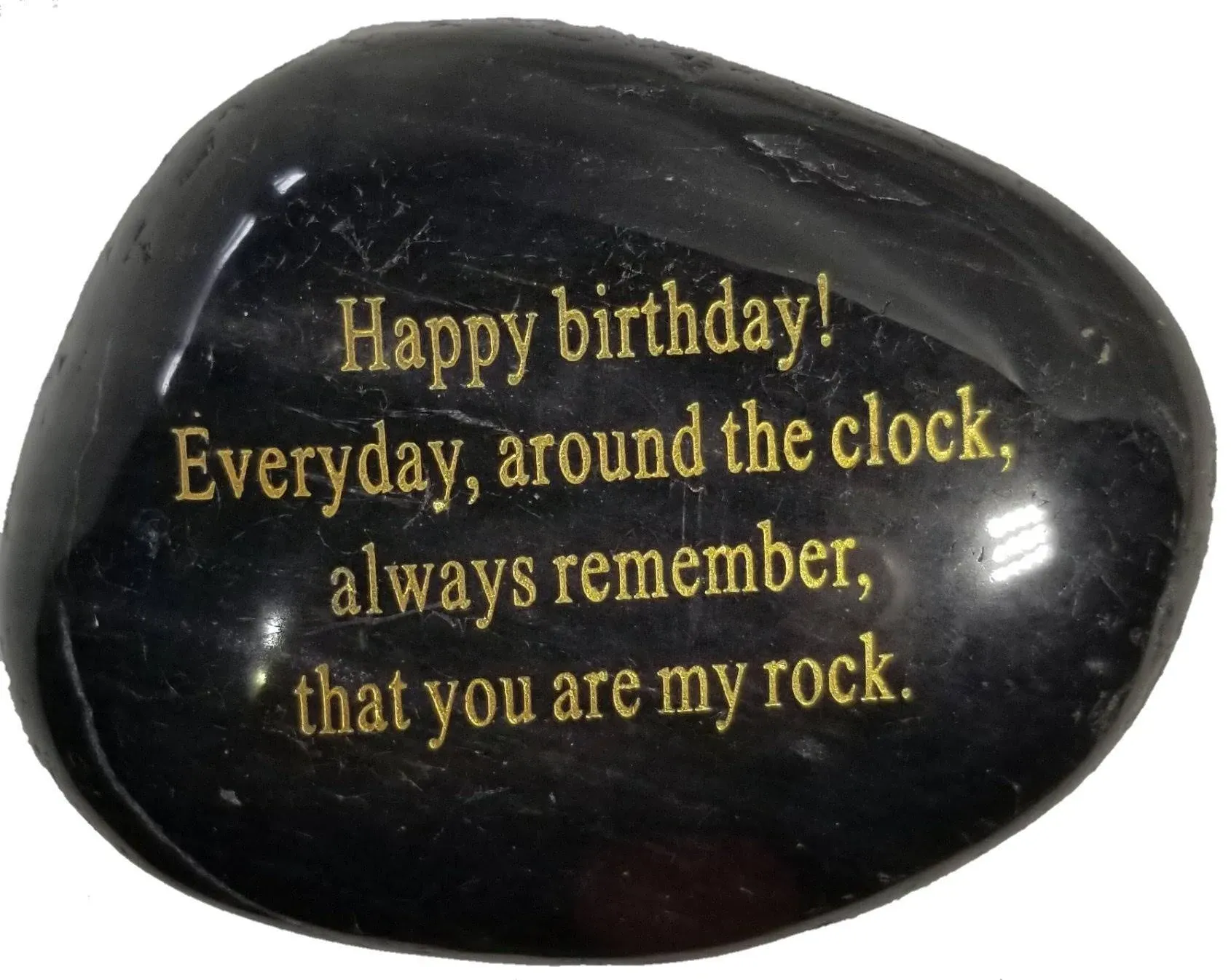 Adult Birthday Gift Engraved Rock