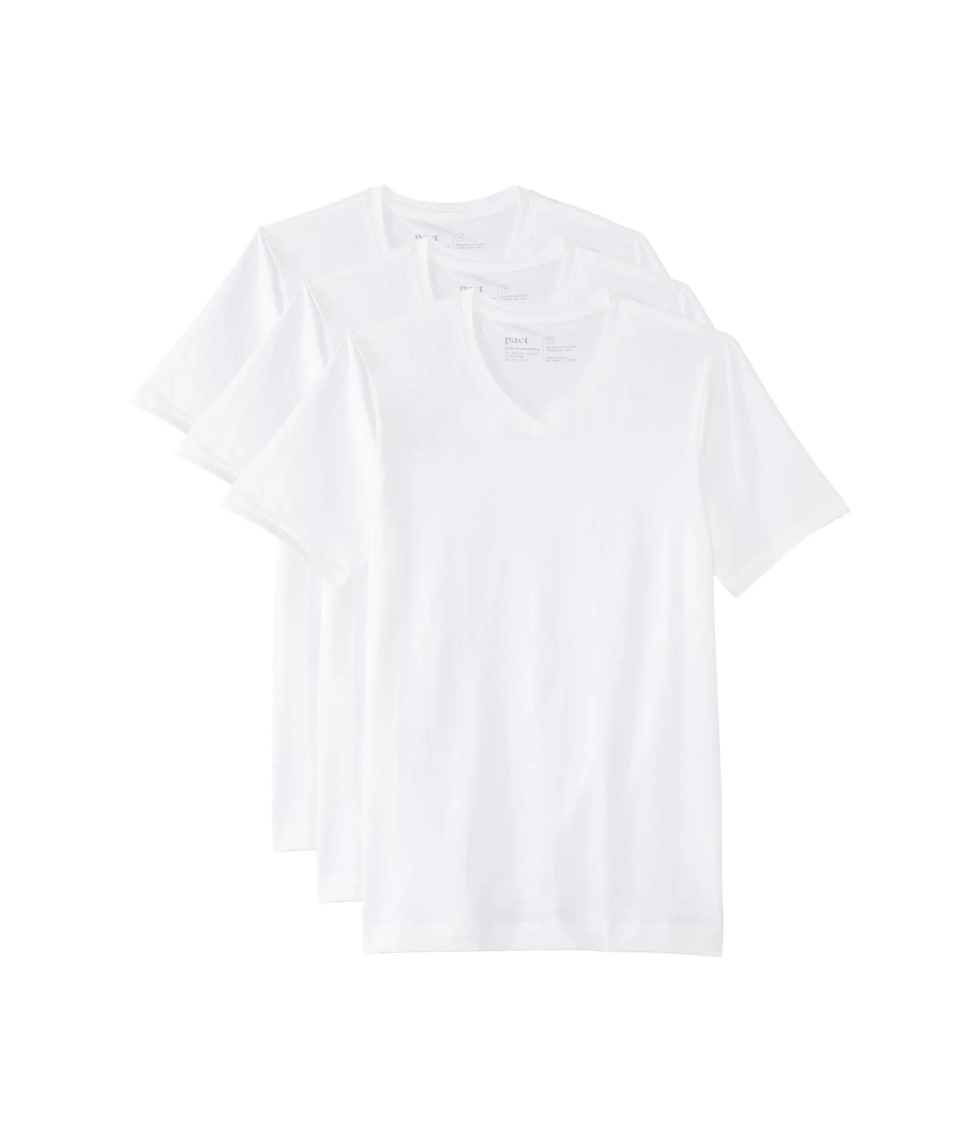 Pact Men's Stretch-Fit V-Neck Undershirt