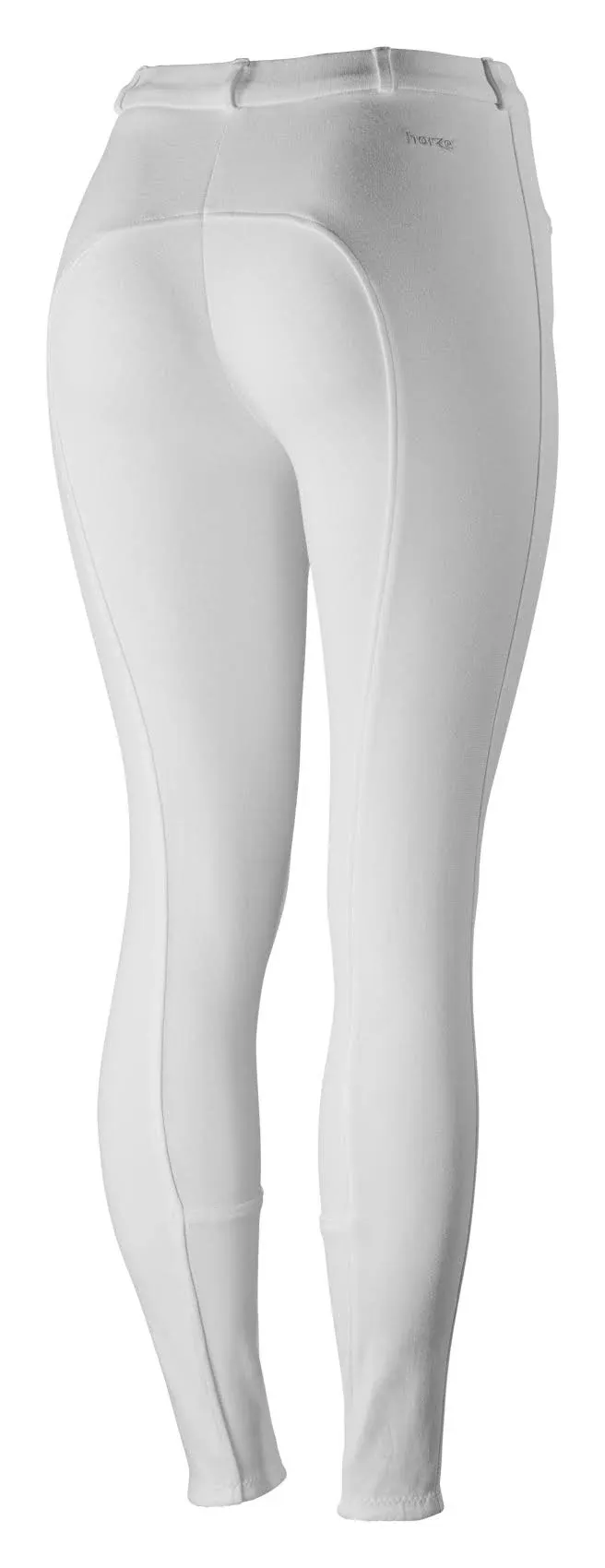 HORZE Active Women's Horse Riding Silicone Grip Full Seat Breeches | Midrise Waist with Front Pocket