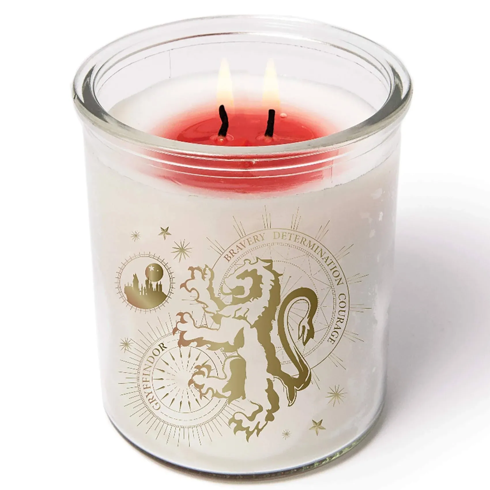 Harry Potter Color Changing Soy Gryffindor Candle, White to Red When Lit, 10oz