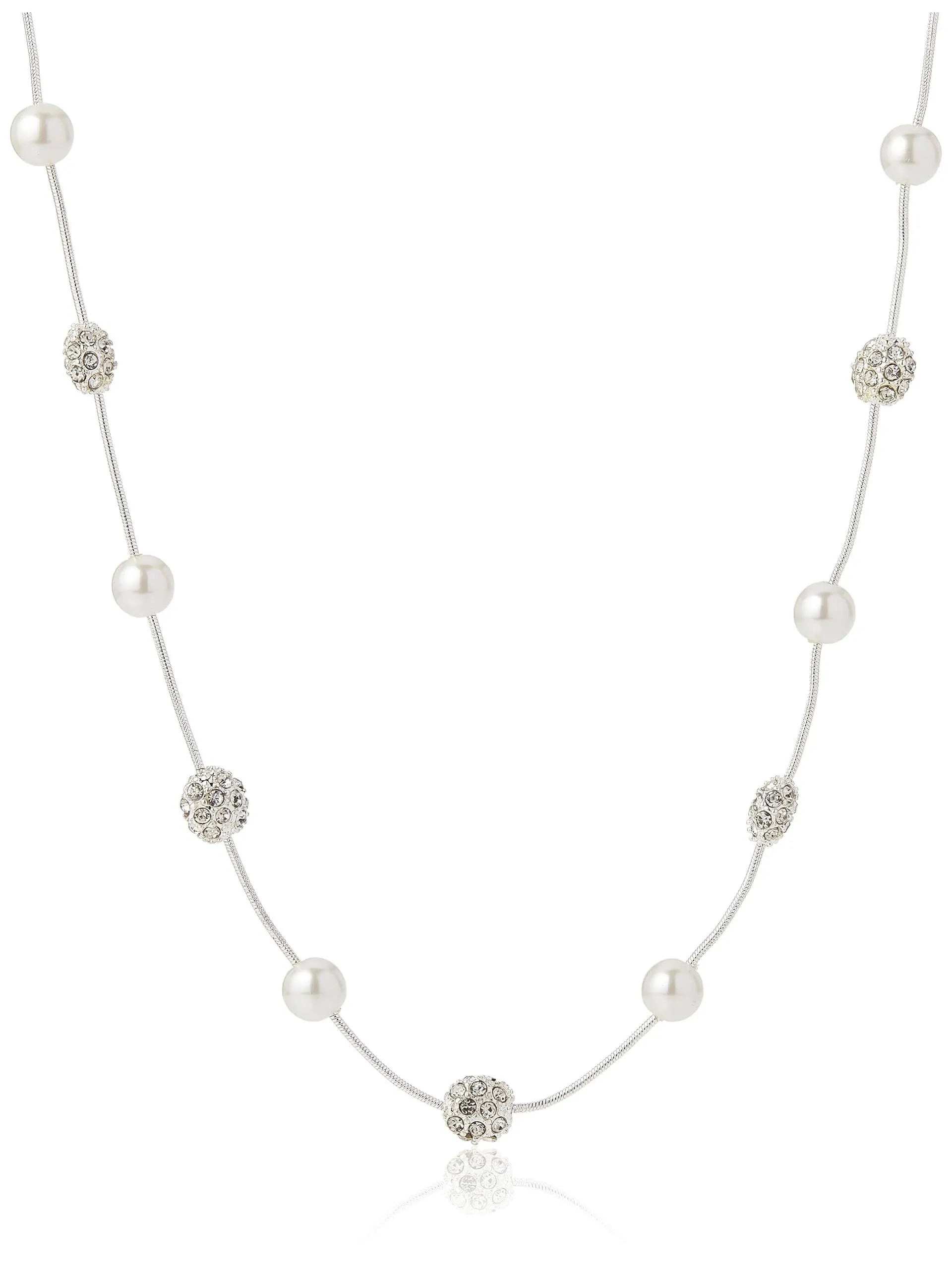 Anne Klein Women's Pearl Illusion Necklace