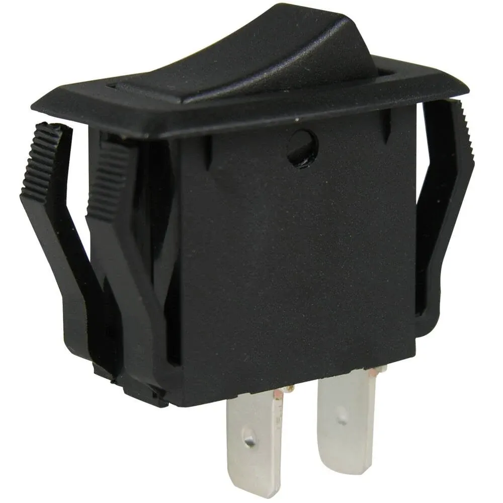 Gardner Bender GSW-41 Electrical Appliance Rocker Switch, SPST, ON-OFF, 16 A/125V AC, Spade Terminal , Black