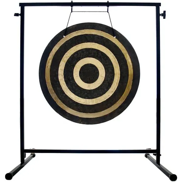 20" to 22" Gongs on Fruity Buddha Stand - Includes Gong, Stand & Mallet/Handmade Bronze Medium Gong/Easy to Assemble Metal Stand/Great for Travel