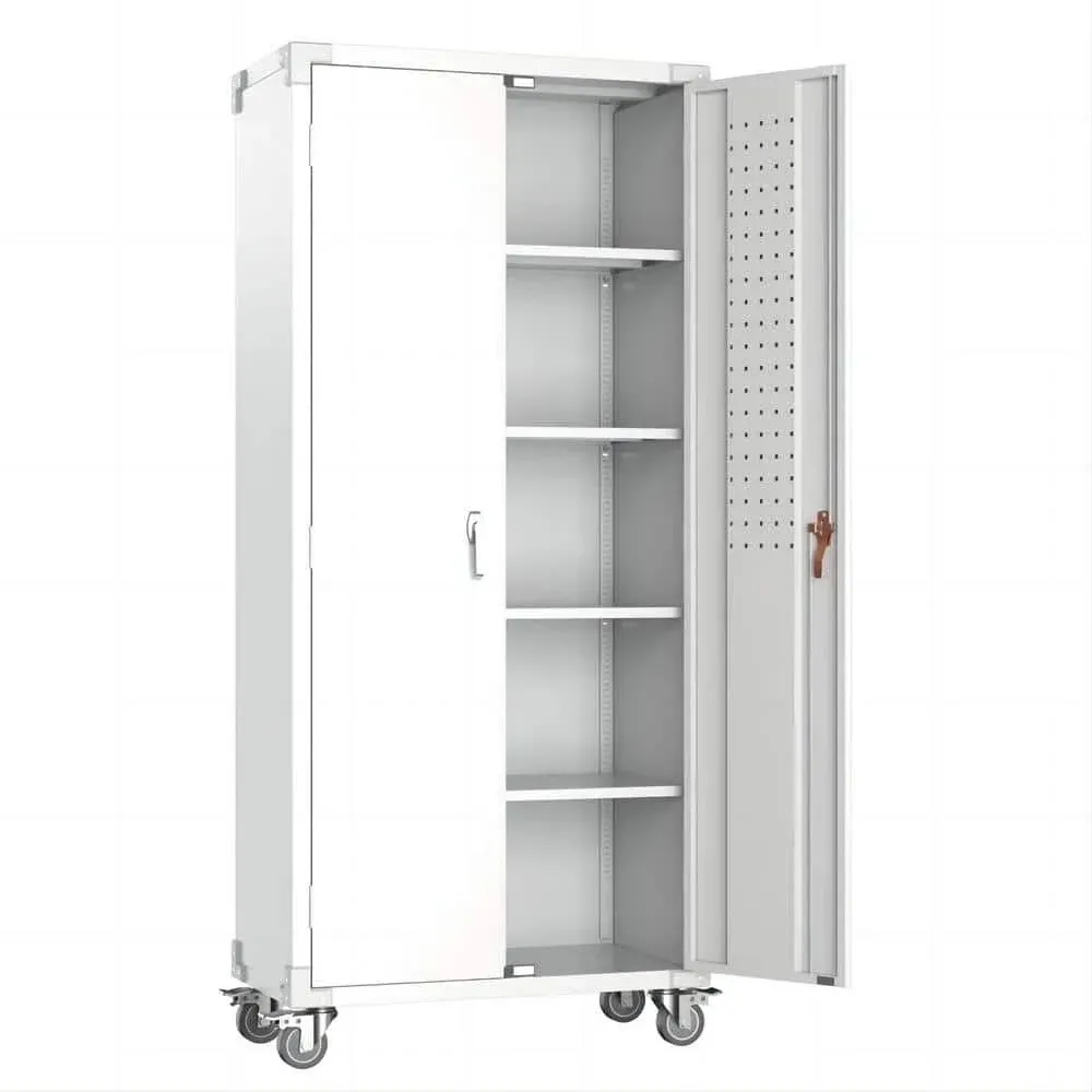 Kaikeeqli 72 in. H x 31.5 in. W x 16.5 in. D Metal Rolling Tool Storage Cabinet ...