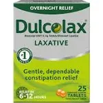 (1 Pk) Dulcolax Laxative Overnight Constipation Relief - 50 Tablets - EXP 10/26