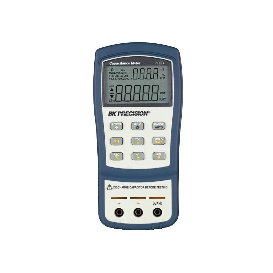 BK Precision 890C Dual-Display Handheld Capacitance Meter, 50 mF