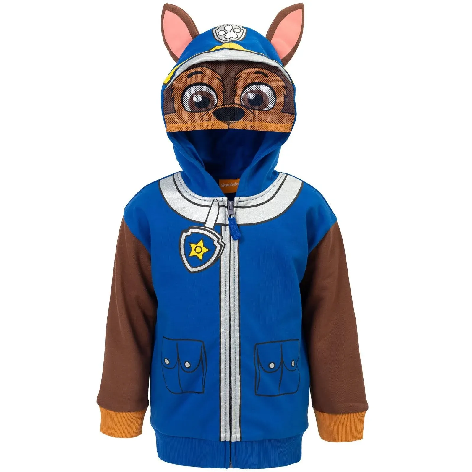 Paw Patrol Rubble Chase Skye Fleece Zip Up Pullover Hoodie Toddler to Little Kid