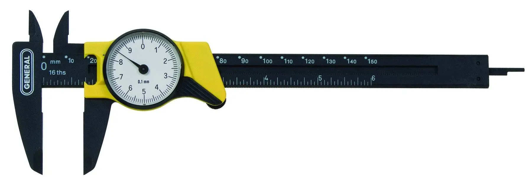 General Tools 144mm: 6&#034; Plastic Dial Caliper, Metric 