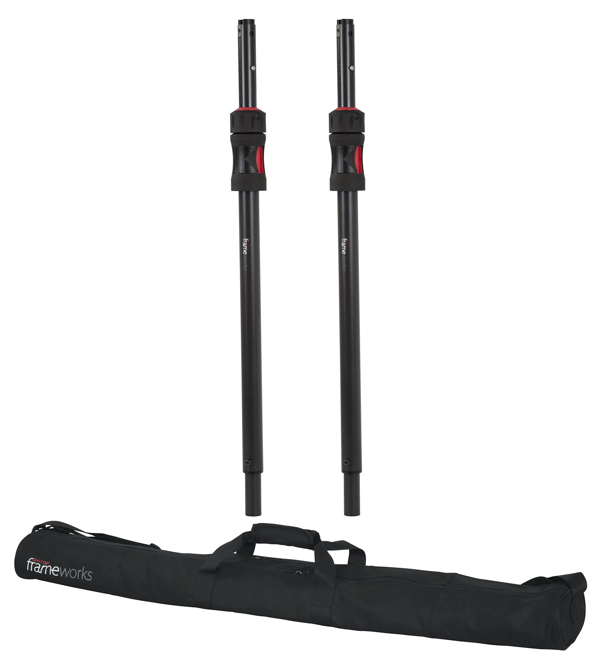 Gator Frameworks GFW-ID-SPKR-SPSET ID Speaker Sub Pole with Carry Bag - 2 Pair