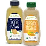 Primal Kitchen Mustard Variety 2 Pack Whole 30 Approved Organic Dijon and Spicy Brown Mustard