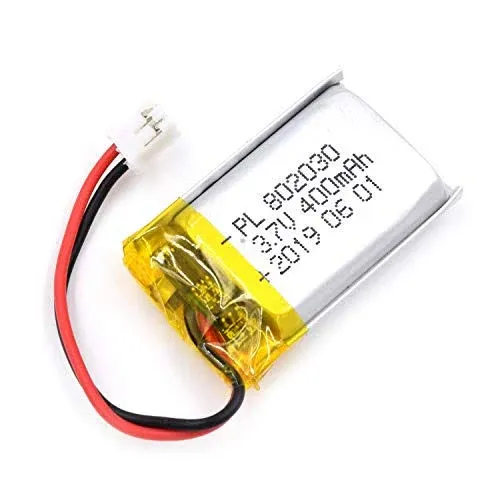 Akzytue 3.7V 400mAh 802030 Lipo Battery Rechargeable Lithium Polymer Ion Battery ...