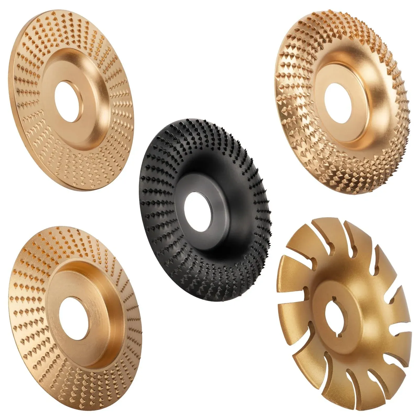 TOOVEM Upgraded Angle Grinder Wood Carving Disc Set