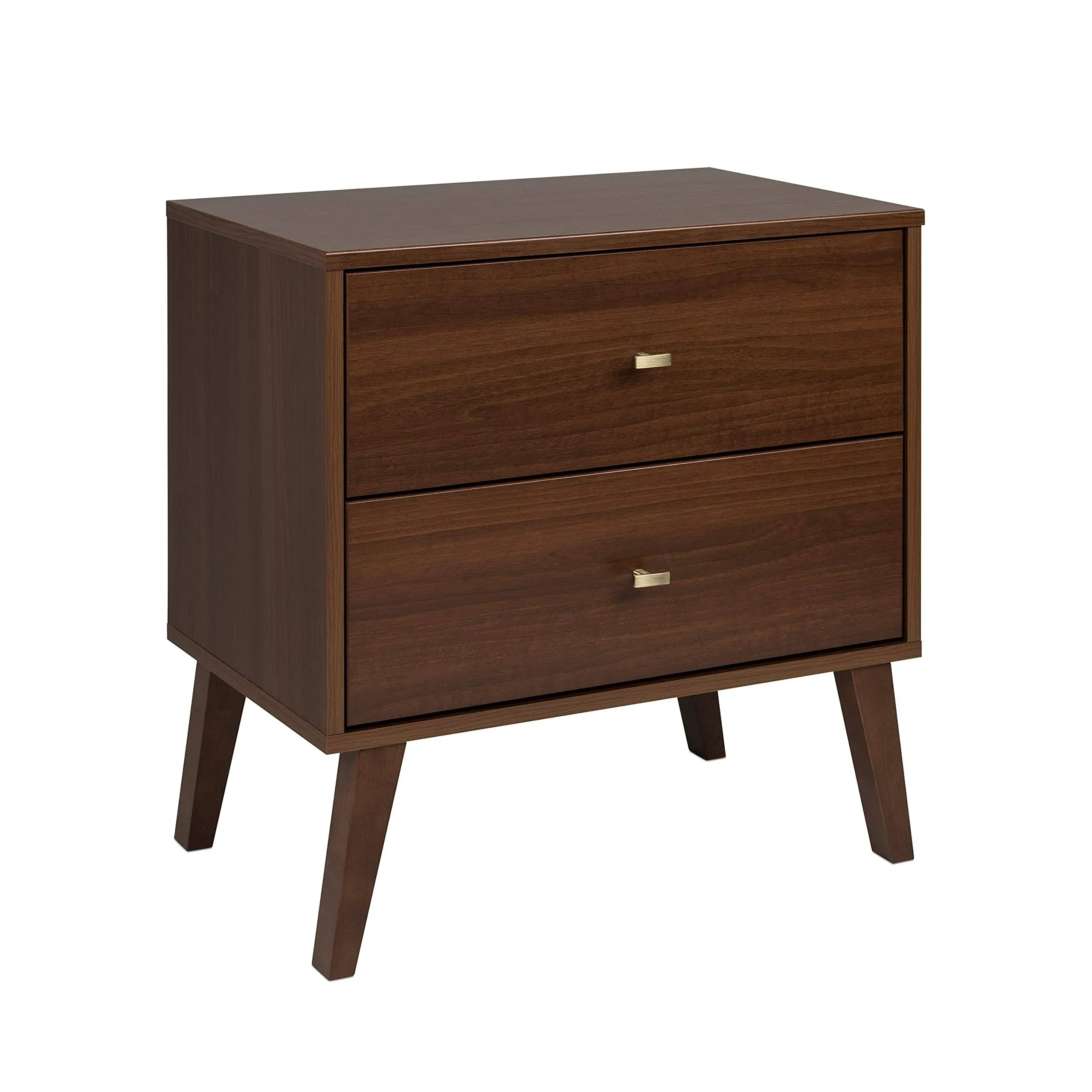 Prepac Milo White and Brown Nightstand Lowes.com