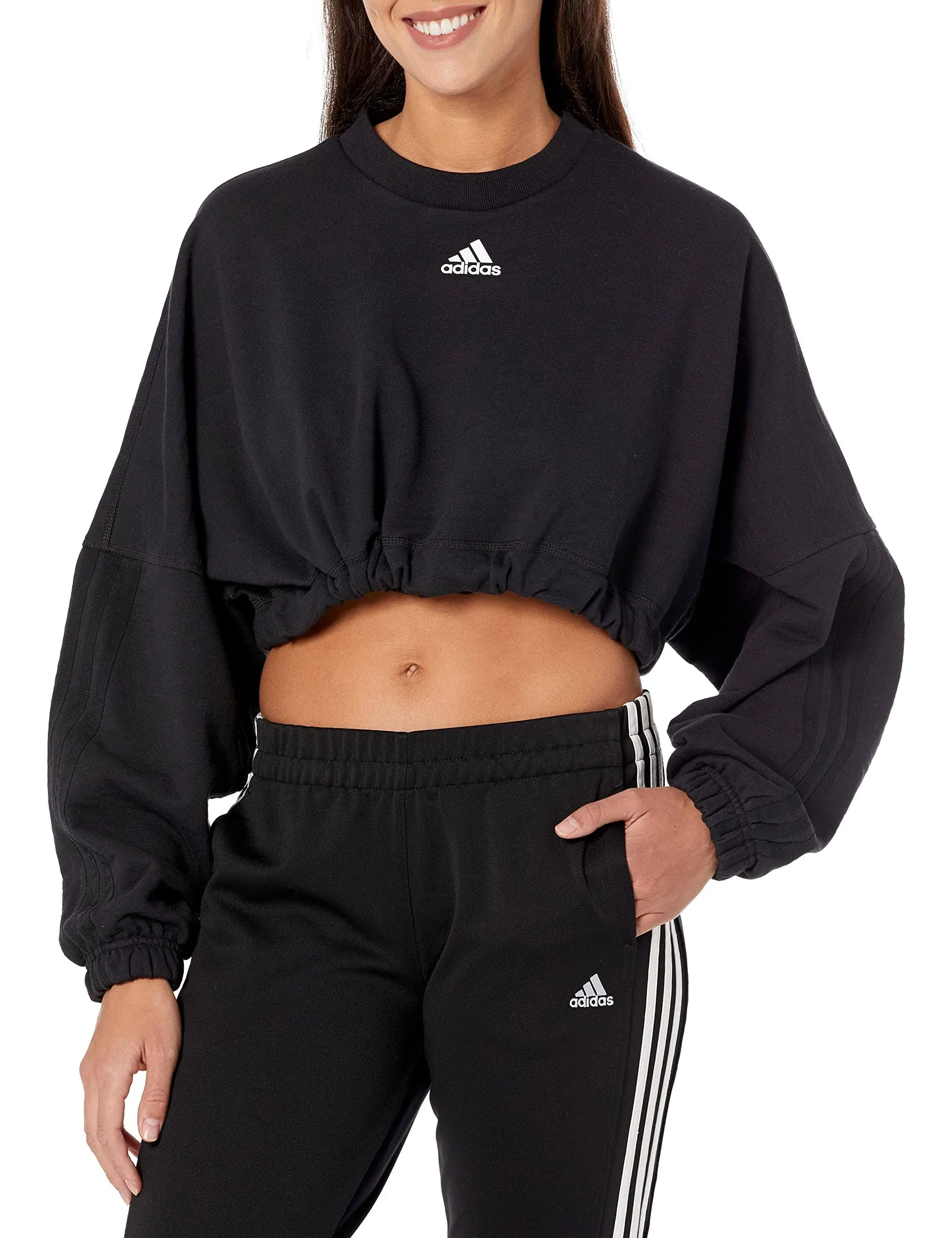 adidas Women's Dance Cropped Versatile Sweatshirt