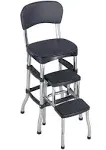 Cosco Step Stool 3 ft. Steel Retro w/ 225 lb. Load Capacity Hardware Included