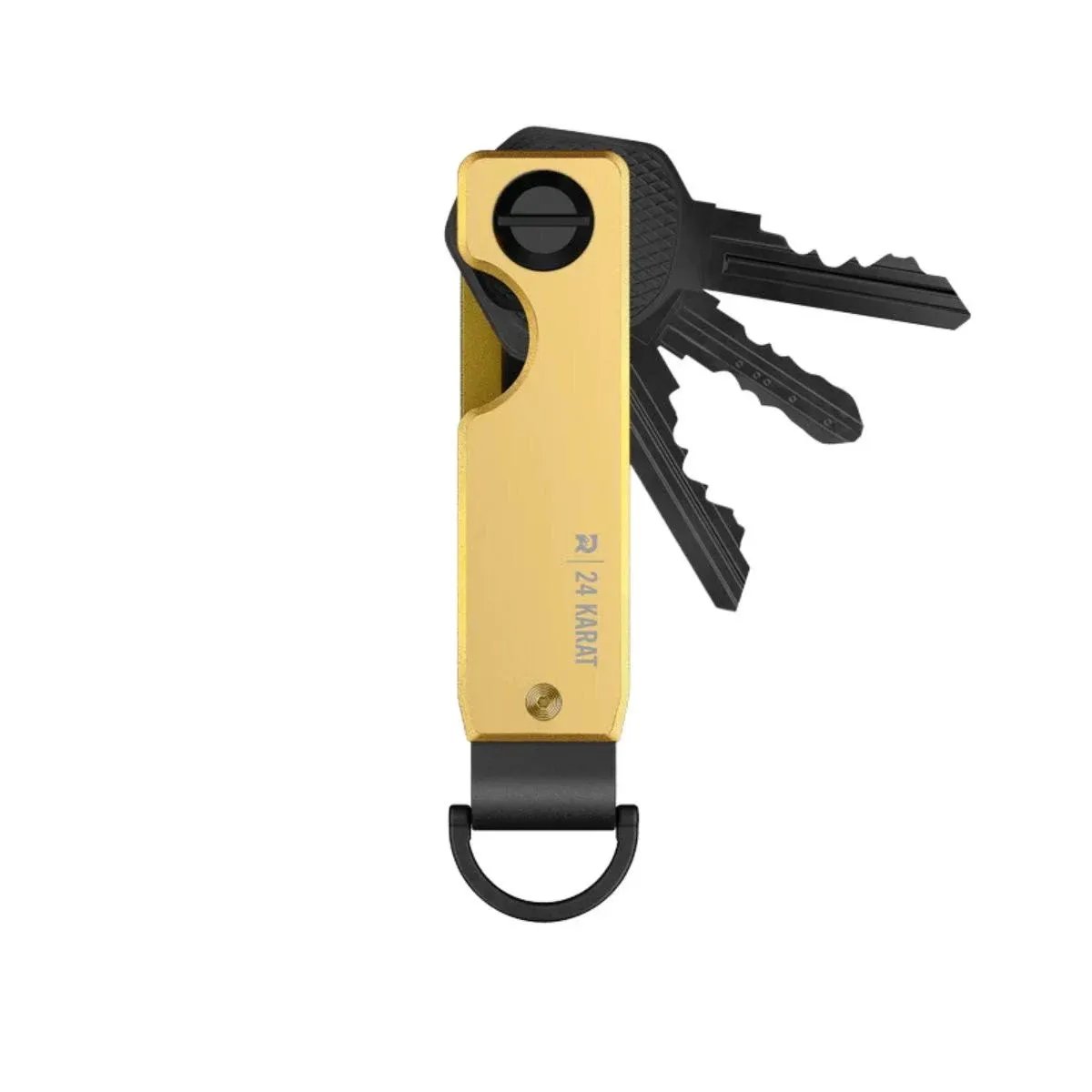 The Ridge Key Organizer - Compact Metallic Key Holder | Minimalist Innovative Keyholder | Smart Keychain Secures 2-6 Keys