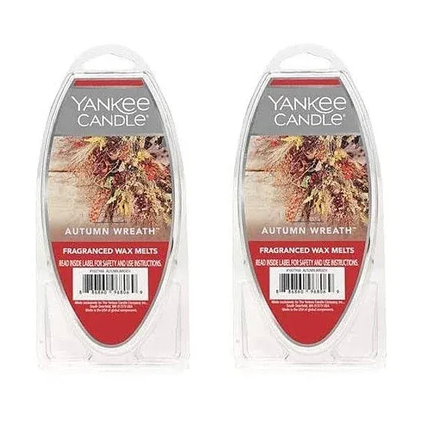 Yankee Candle Pack of 2 Autumn Wreath Fragranced Wax Melts