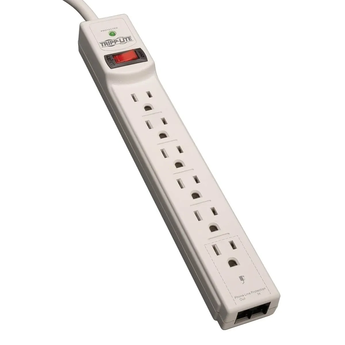 Tripp Lite Protect It TLP608TEL 6-Outlets Surge Suppressor