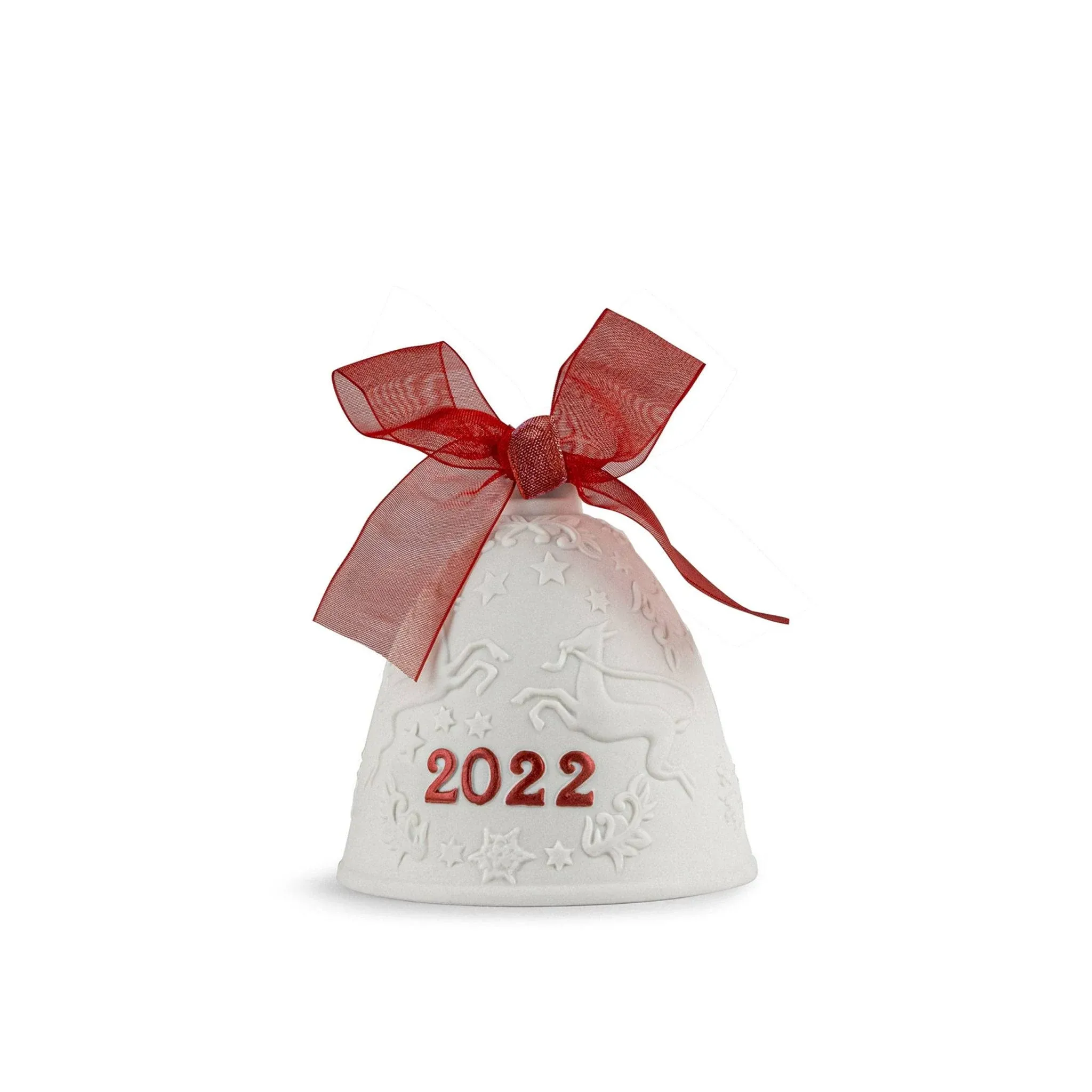 2022 Lladro Christmas Bell Red