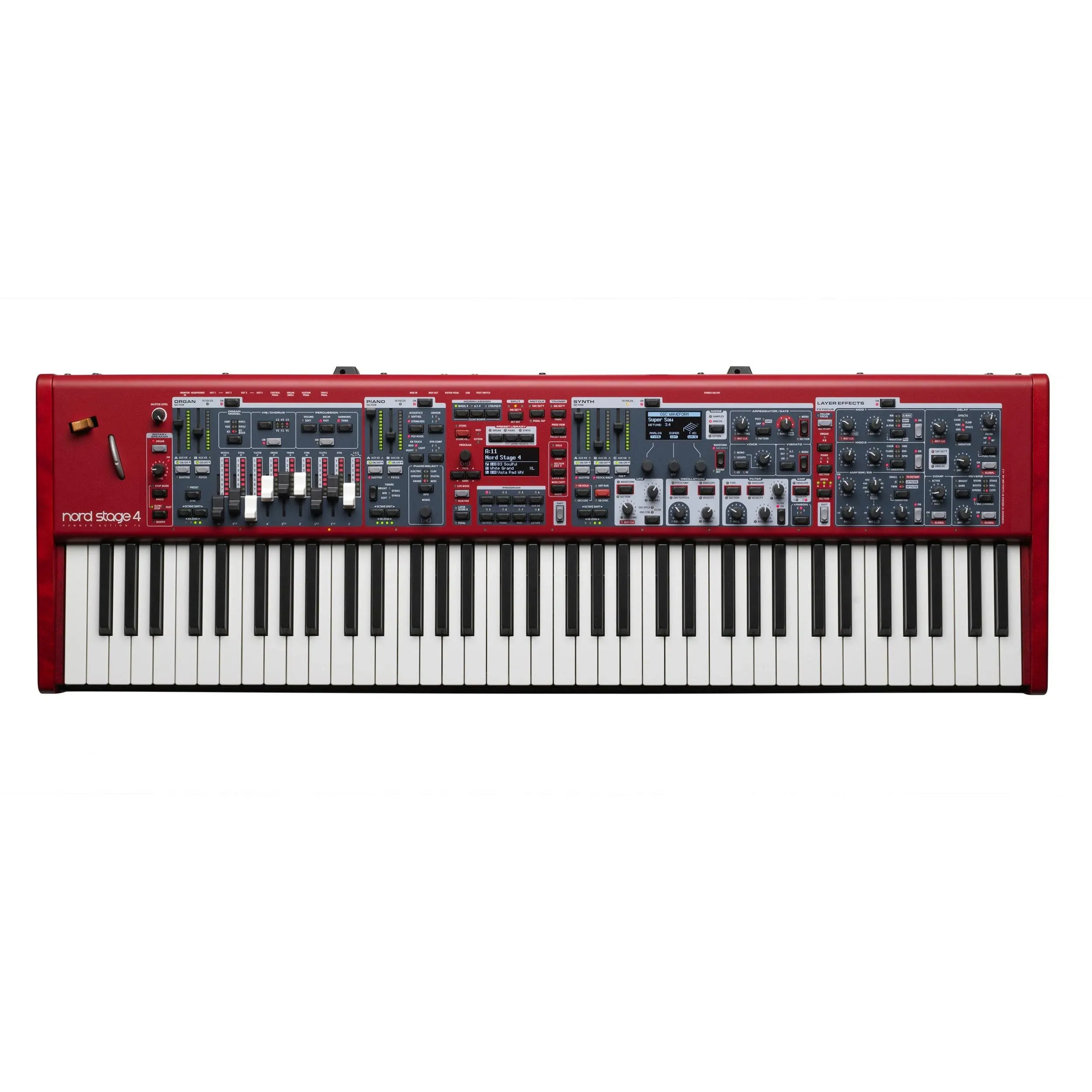 Nord Stage 4 HA73 Hammer Action 73-Key Digital Piano | Reverb