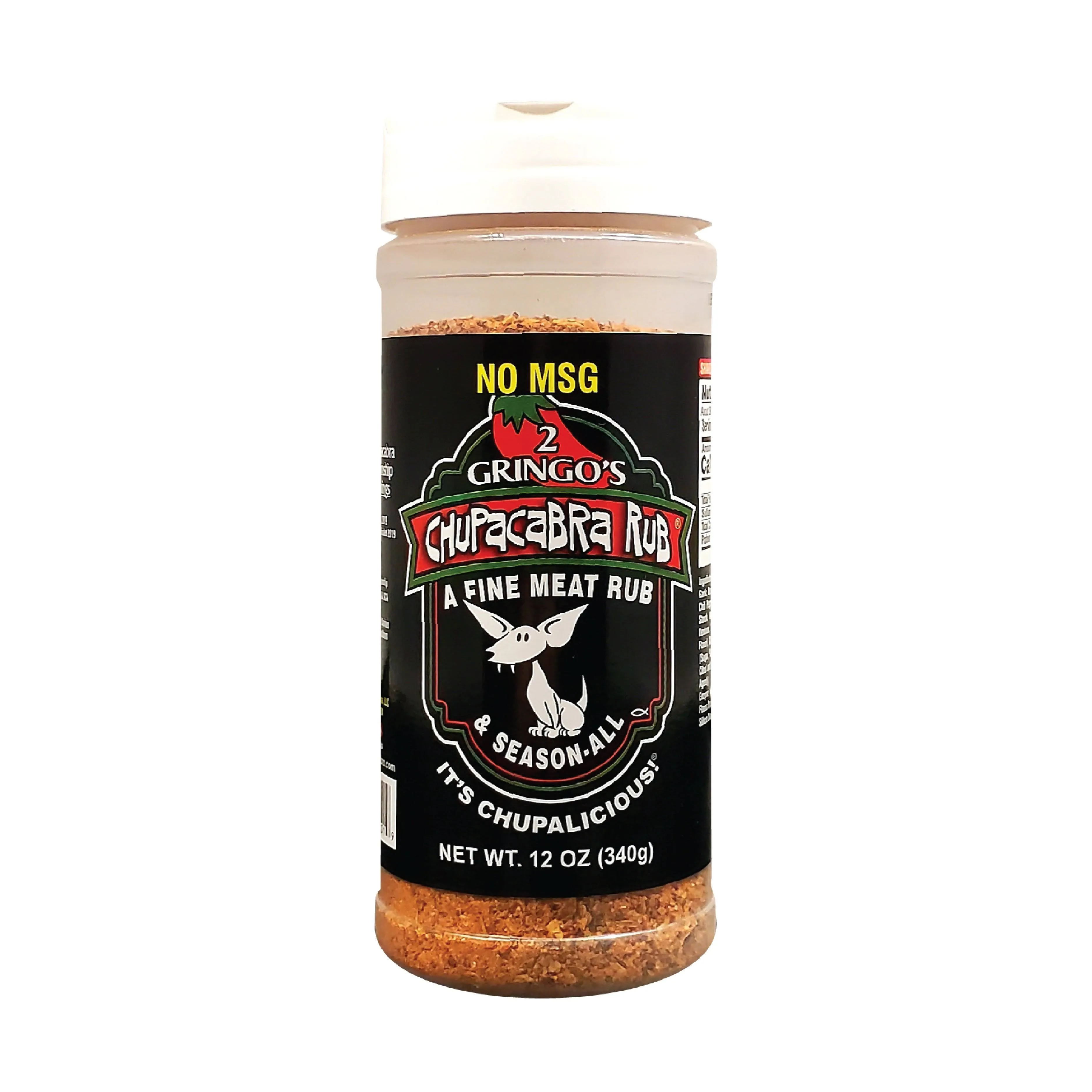 2 Gringos Chupacabra Rub, Chupacabra - 12 oz