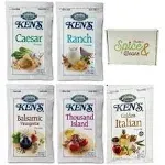 Salad Dressing Packets - Variety Pack 1.5oz - 15 Count (5 Flavor Variety)