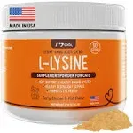 iHeartCats L-Lysine for Cats - Immune & Respiratory Supplement for Cats - Cat Sneezing & Runny Nose Relief - L-Lysine Powder with Cat Nip - Chicken & Salmon Flavor